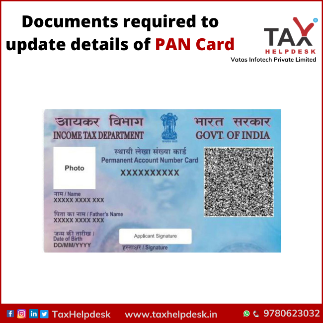 Steps To Apply For Change Or Correction In PAN Card Details TaxHelpdesk