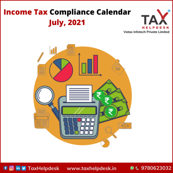 Tax Compliance Calendar July, 2021