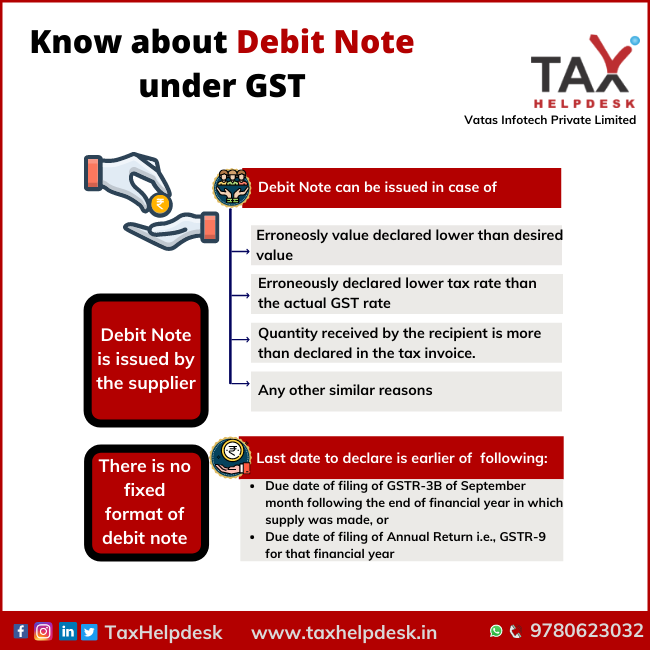 Know About Debit Note Under GST